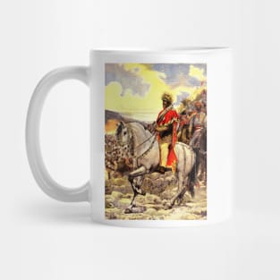 Menelik II of Ethiopia, Battle of Adwa, illustration (C036/6546) Mug